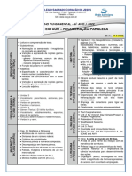 Roteiro de Estudo - Recup. Paralela - 6º Ano - 24.6.2022