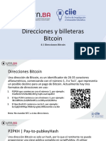 4.1 Direcciones Bitcoin