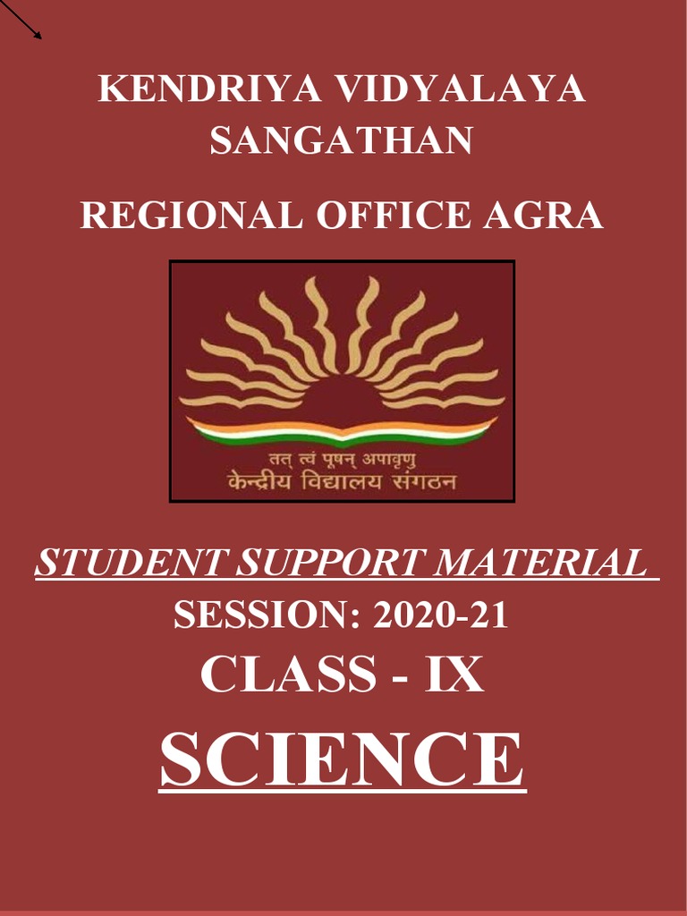 Class 9 Science Support Material PDF | PDF | Mixture | Solubility