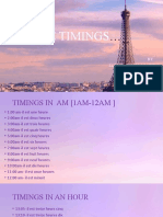 LE TIMINGS - French
