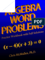 Algebra Word Problems Practice Workbook With Full Solutions