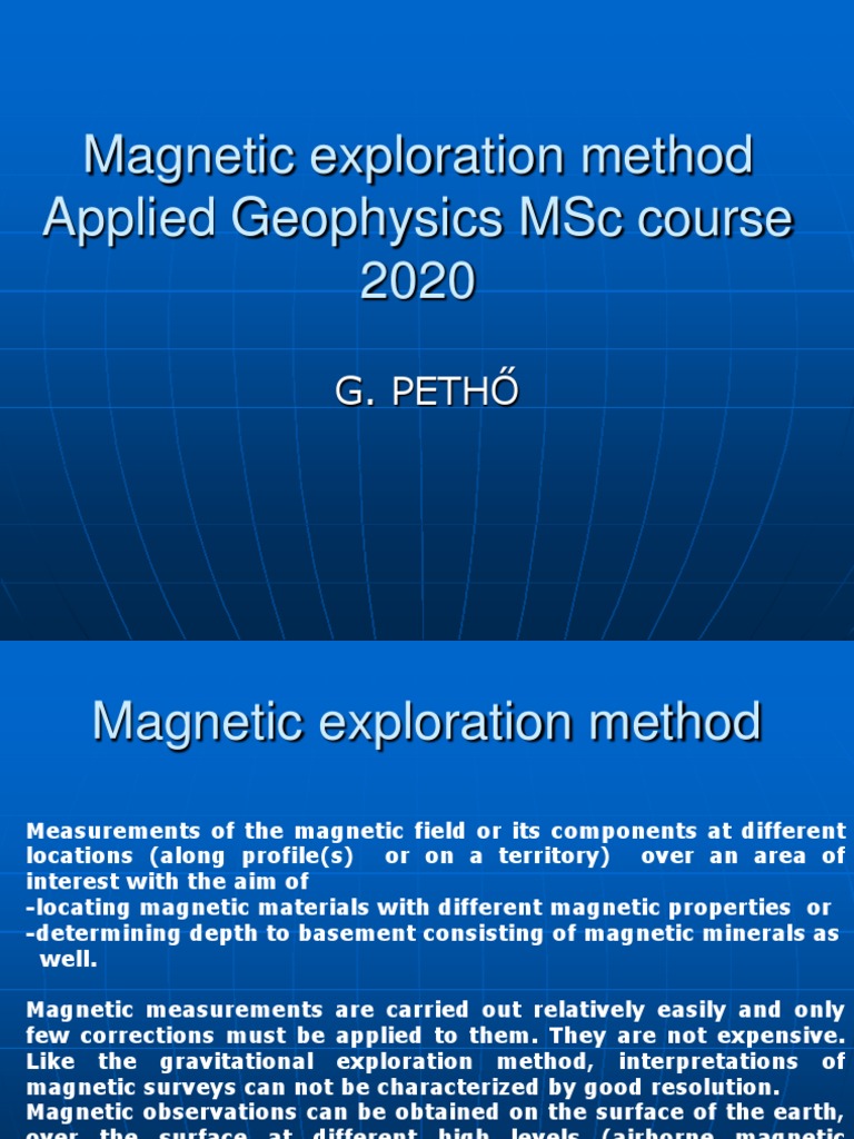 Method PDF Earth's Field
