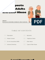 Legal Aspect of Older Adults and Elder Abuse