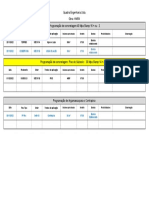 Programação de concretagem e argamassa para obra HMSN