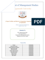 A Report On Ethics and Behavior in Organization, Organization Culture and Stress in Organization