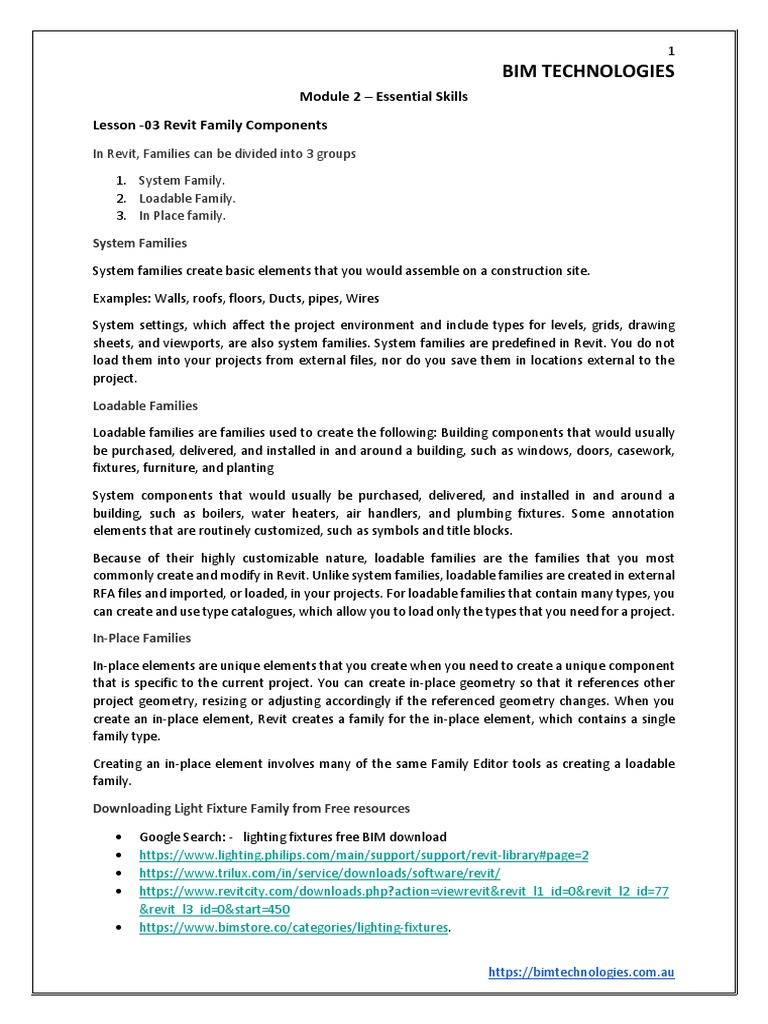 Module 02 | PDF | Autodesk Revit | Lighting
