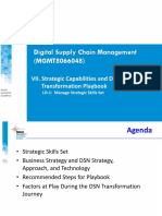 Digital Supply Chain Management (MGMT8066048) : VII. Strategic Capabilities and DSN Transformation Playbook