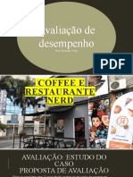 Avaliação de desempenho para café e restaurante nerd