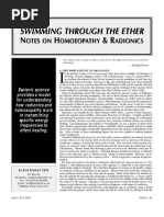 Ruth Brown Swimming Through The Aether Notes On Homeopathy and Radionics