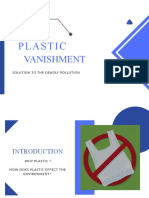 Plastic Pollution Solution: Vanishing Plastic Through Collection, Classification and Conversion