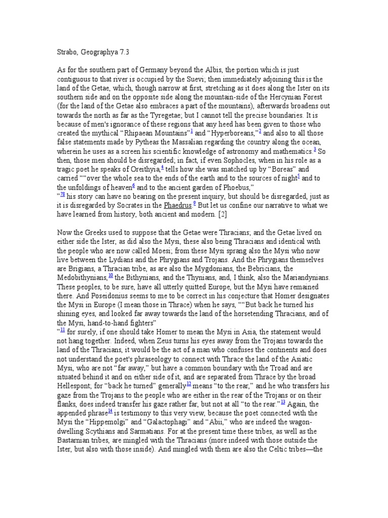 Geography of the Getae and Mysi | PDF | Religion & Spirituality