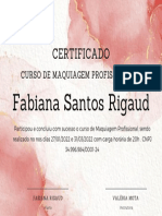 Cópia de Pink Flowers Illustration Recognition Certificate