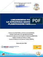 Lineamientos para Estrategias