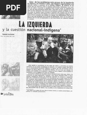La izquierda y la cuestión nacional indígena