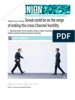Macron and Sunak Could Be On The Verge of Ending The Cross-Channel Hostility