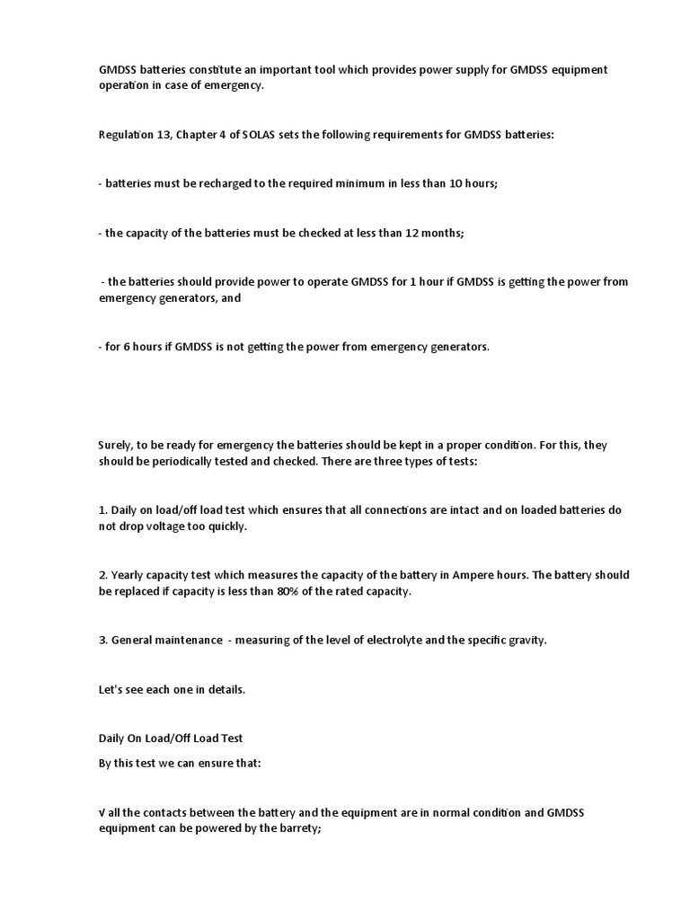 Gmdss Pdf Voltage Electrical Engineering