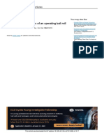 Vibration Characteristics of An Operating Ball Mill