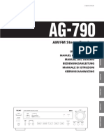 TEAC AG790 Manual