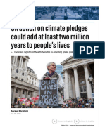 UK Action On Climate Pledges Could Add at Least Two Million Years To People's Li