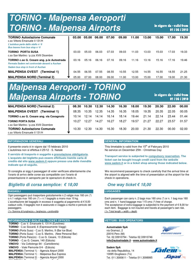 Novara Torino Porta Nuova Malpensa