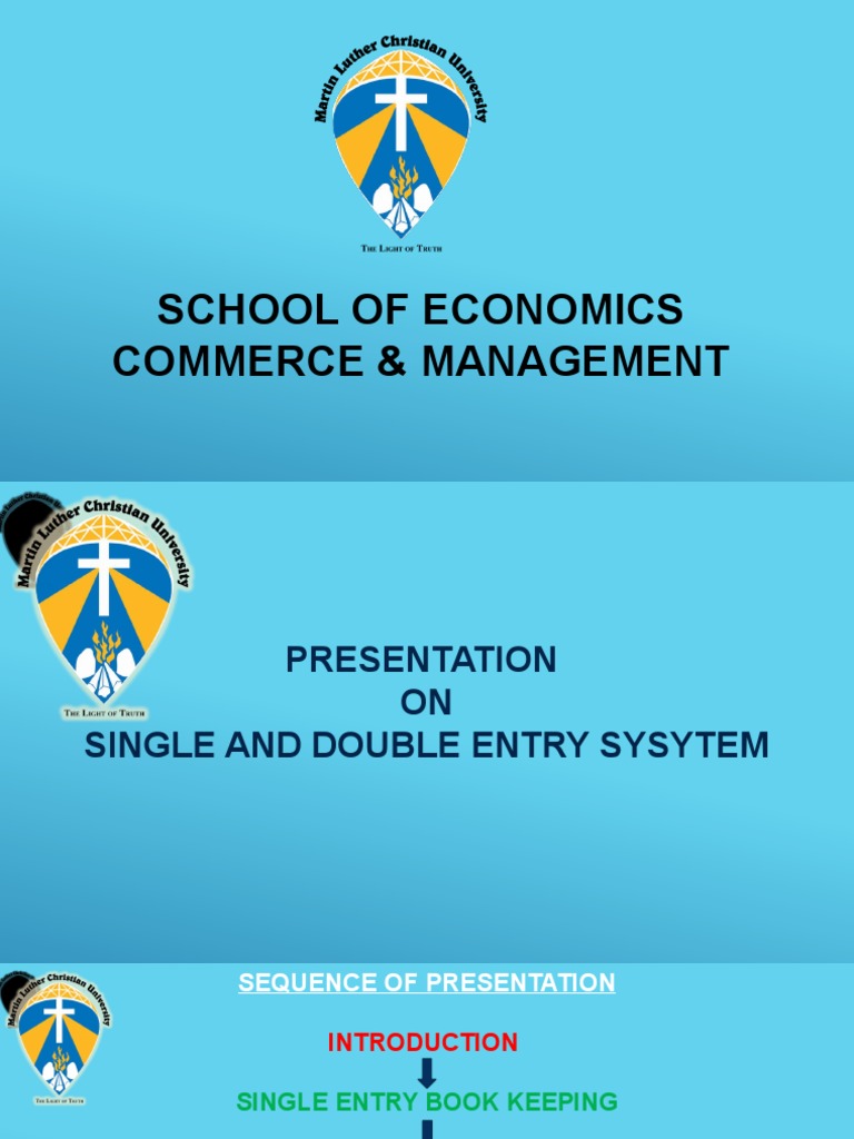 Single And Double Entry System Autosaved Pdf Bookkeeping Debits