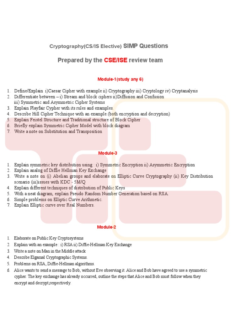 Crypto Super-Imp-Tie-23 | PDF | Cryptography | Public Key Cryptography