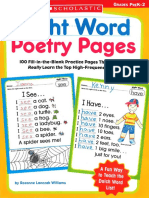 Scholastic - Sight Word Poetry Pages