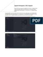 VSC Extension Export & Import