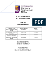 Plant Propagation Written Report