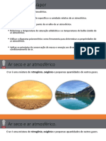 Propriedades do ar atmosférico e processos de condicionamento