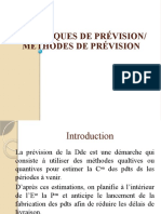 techniques methodes de prÃ©vision