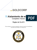 Compañero Técnico-Aislamiento de Energia