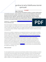 Psalmul 23, Pogorârea La Iad Și Falsificarea Istoriei Spirituale Eu