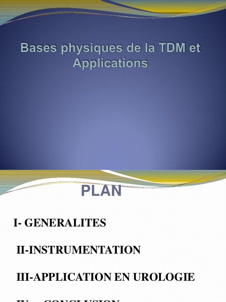 Tomodensitométrie en Urologie | PDF | Radiographie | Tomodensitométrie