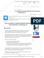 Habilitar o Deshabilitar Windows Defender PUA Protection en Win10