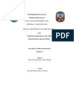 Facultad de Ingeniería Civil, Sistemas Y Arquitectura: Universidad Nacional "Pedro Ruiz Gallo"