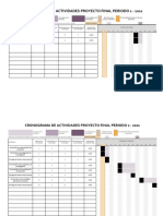 Formato de Cronograma y Presupuesto