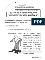 Regeneración y adopción como hijos de Dios