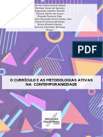 O Currculo e As Metodologias Ativas Na Contemporaniedade