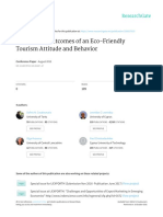 Drivers and outcomes of eco-friendly tourism attitude