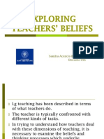 Exploring Teachers' Beliefs