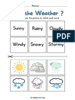 Preschool Weather Worksheets