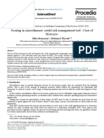 Scoring in Microfinance Credit Risk Management Tool –Case of Marocco