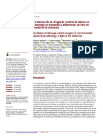 Evolución de La Cirugía de Control de Daños en Patología No Traumática Abdominal