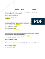 Química Básica Examen Unidad 3: Concentraciones y Cálculos Químicos