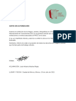 Carta de Autorización Firmada Antonio Medina