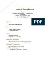 Currículo CERTO Maria Luiza de Sousa Lucena