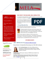 MELA Newsletter Vol1 - Issue1