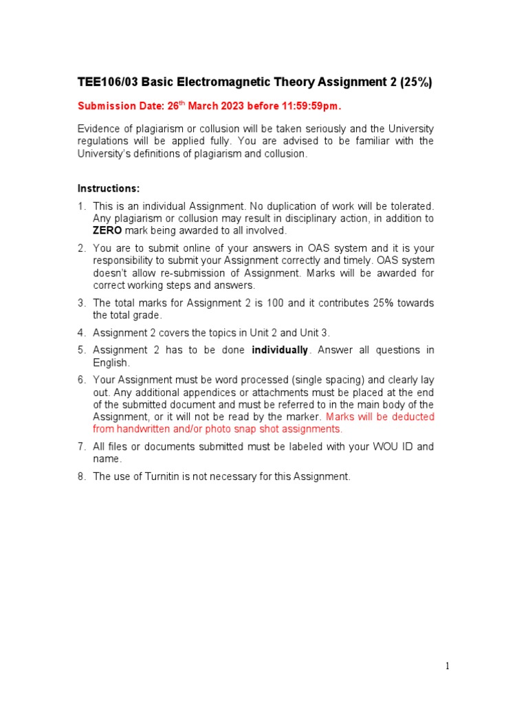 Assignment 2 Pdf Electromagnetic Induction Inductor