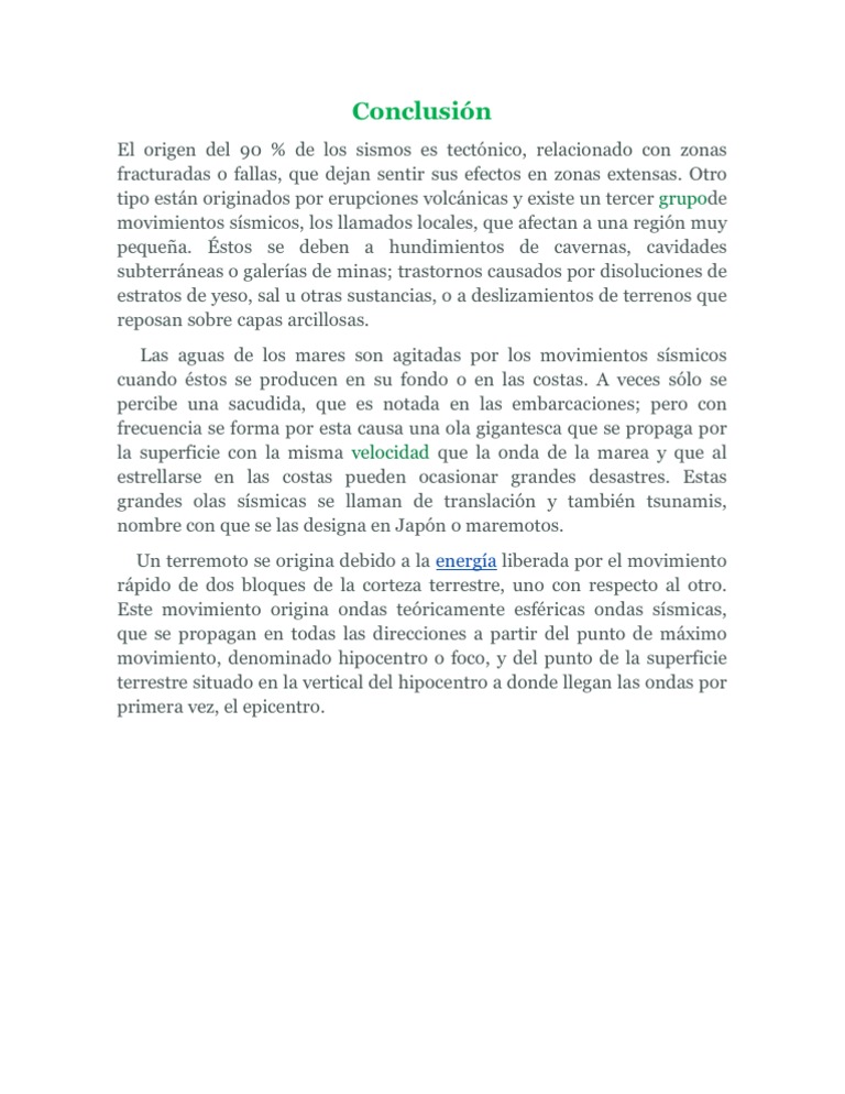 Conclusión | PDF | Ciencia y matemáticas